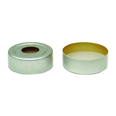 Chromatography Research Supplies 20 mm Safety Crimp Cap w/ Septum 2 (100/pk)